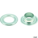 トラスコ THP-A12 TRUSCO 両面ハトメ アルミ 12mm 100組入 (円筒ケース入)