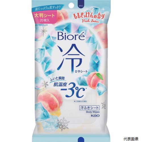花王 367266 Kao ビオレ冷シート ももせっけん