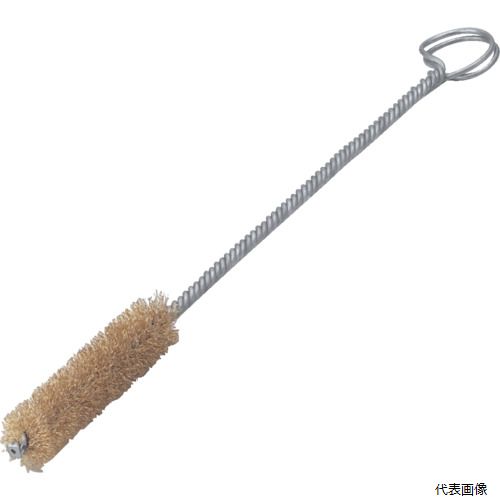 【特長】 ●ブラシ植毛が円筒形であるため、比較的細いパイプの内側でも掃除ができます。 ●4本の針金でねじっているため、柄が曲がりにくく、ハードな作業に向いているねじりブラシです。 【用途】 ●パイプの内側の汚れ洗浄、サビ落とし、バリ取りなど。 【仕様】 ●軸径(mm)：5.0 ●線径(mm)：0.15 ●植毛部(mm)外径：18 ●植毛部(mm)植付：80 ●毛丈(mm)：6.5 ●全長(mm)：280 ●毛材：ゴールドメッキ ●幅(mm)：18 ●ダブル巻(ゴールドメッキ線) 【材質／仕上】 ●シャフト：スチール（鉄針金） 【注意】 ●提供不可：chemSHERPA、SDS、ミルシート 【入数】 ●1本 他のサイズはこちら 在庫のない商品は検索に表示されない場合がございます　