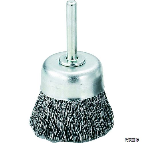 トラスコ TB-6622 TRUSCO 軸付カップブラシ φ50X軸6 鋼線 線径0.3