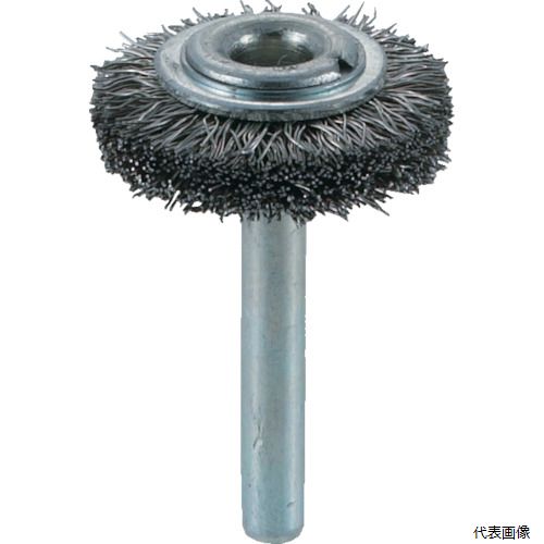 トラスコ TB-6203 TRUSCO 軸付ホイールブラシ φ32X軸6 ステンレス線 線径0.3