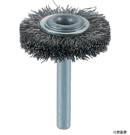 トラスコ TB-6213 TRUSCO 軸付ホイールブラシ φ38X軸6 ステンレス線 線径0.3