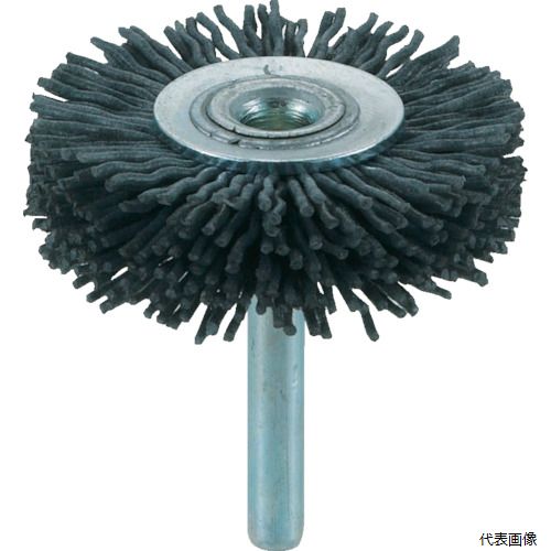 トラスコ TB-6225 TRUSCO 軸付ホイールブラシ φ50X軸6 グリッド線 線径1.0