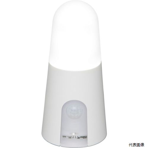 アイリスオーヤマ BSL40SN-WV2 IRIS 522483 乾電池式LED屋内センサーライト ホワイト スタンドタイプ 昼白色