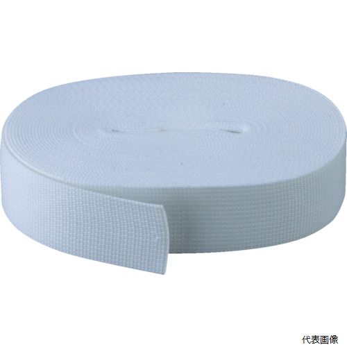 【特長】 ●6色のカラーバリエーションで作業を効率化できます。 ●任意の長さでカットできるフリーサイズタイプです。 ●専用金具と組み合わせて簡易結束ベルトとして使用できます。 【用途】 ●物品の簡易的な結束。 ●引越し荷物の結束。 ●色：白 ●幅(mm)：50 ●長さ(m)：10 ●厚さ(mm)：1.7 ●最大使用荷重(kg)：150 ●50mm幅 【材質／仕上】 ●ポリプロピレン（PP） 【注意】 ●ベルトの端をピンで留めてありますので、ご使用になる前にはケガの無いよう取り扱いには充分にご注意ください。 ●車両積載用の荷物には使用しないでください。 ●専用金具別売。 【入数】 ●1本 他のサイズはこちら 在庫のない商品は検索に表示されない場合がございます　