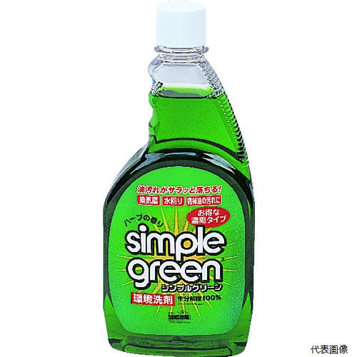 【特長】 ●高い安全性を誇る環境洗剤です。 ●2〜100倍まで希釈して使用でき、経済性に優れています。 ●pH9.0の弱アルカリ性で手に優しいです。 ●原液の状態であれば使用期限はありません。 【用途】 ●工場内のあらゆる汚れ、床、壁面。 ●容量(L)：0.5 ●容量(ml)：500 ●希釈倍率：2倍〜100倍 ●pH値：9 ●タイプ：つけ替ボトル ●ph値：9.0(弱アルカリ性) ●濃縮タイプ 【材質／仕上】 ●主成分：非イオン系界面活性剤、pH調整剤、キレート剤 【入数】 ●1本 他のサイズはこちら 在庫のない商品は検索に表示されない場合がございます　
