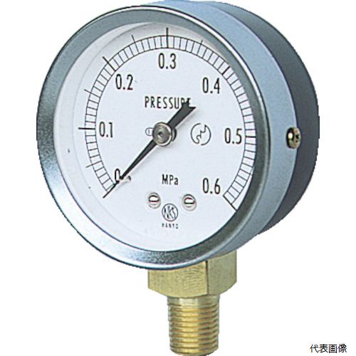 長野計器 GS50-171-0.1MP 長野 JIS汎用形圧力計A枠(テーパー) 圧力レンジ(MPa)：0.0〜0.10