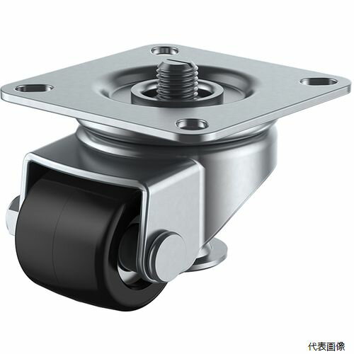 ユーエイ AF-50 プレート式 自在 アジャスター付キャスター 強化ナイロン 車輪径50mm AFタイプ AF型 取付寸法80×80(75×75)