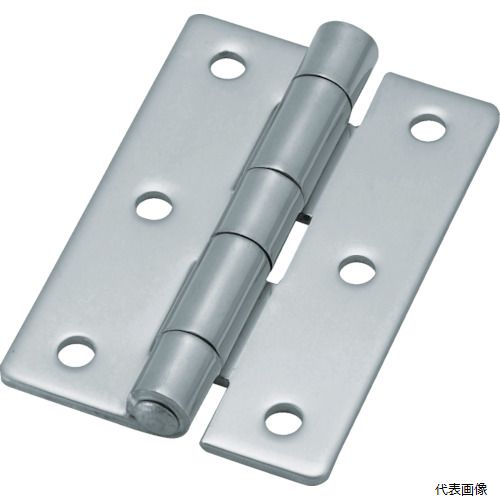 【仕様】 ●全長(mm)：75 ●幅(mm)：50 ●厚さ(mm)：2 ●ねじ穴数：6 ●穴径(mm)：5.3 ●耐荷重(kg)2個使用時：15 ●取付方法：木ねじ(別売) ●表面処理：鏡面バフ研磨仕上げ ●軸径(mm)D2：8.8 ●開き角度：270° 【材質／仕上】 ●ステンレス（SUS304） 【注意】 ●提供不可：chemSHERPA、SDS 【入数】 ●1個 他のサイズはこちら 在庫のない商品は検索に表示されない場合がございます　