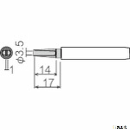 【仕様】 ●適合機種：984・985 ●コテ先名称：D型 【入数】 ●1本 他のサイズはこちら 在庫のない商品は検索に表示されない場合がございます　