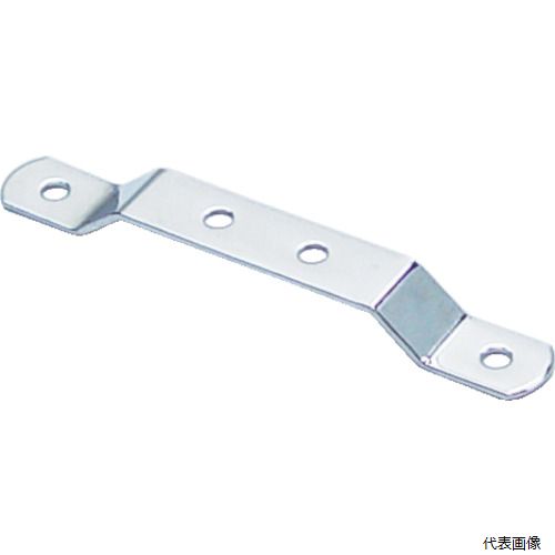 トラスコ TK19-C4C TRUSCO ジョイント金具19型C クロム 寸法143X13.5 穴数4