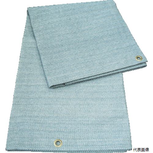 【特長】 ●コストパフォーマンスに優れ、汎用性の高いタイプです。 ●3色のカラーバリエーションにより、所有区分や作業内容などで色分けができます。 ●耐炎繊維織物に特殊シリコンを両面コーティングしています。 ●ノンアスベスト・ノンセラミックの安全な商品で、皮膚刺激を誘発する繊維も含みません。 ●火花・ノロをはじくタイプです。 【用途】 ●溶接火花受けシート、養生シートとして。 【仕様】 ●幅(mm)：1920 ●長さ(mm)：2920 ●厚さ(mm)：約1 ●ハトメ数：20 ●ハトメピッチ(mm)短辺：470 ●ハトメピッチ(mm)長辺：480 ●JIS規格品：JISA1323A種合格第03A0188号 ●日本防炎協会試験番号：(公財)日本防炎協会防炎性能試験適合試験番号CO050010 ●JIS種別：6号 ●JISA1323A種合格第03A0188号 ●(公財)日本防炎協会防炎性能試験適合試験番号CO050010 ●厚さ：約1mm 【材質／仕上】 ●耐炎繊維織物 ●シリコン（白）両面加工 【注意】 ●提供不可：chemSHERPA、ミルシート 【入数】 ●1枚 他のサイズはこちら 在庫のない商品は検索に表示されない場合がございます　