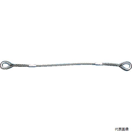 【特長】 ●JIS規格適合品のワイヤロープを使用しています。 ●「労働安全衛生規則第475条」及び「クレーン等安全規則第219条」に規定された方法に則り加工している商品です。 ●編み込み加工部の端末を特殊スリーブにて圧着加工しており、加工部分のトゲが全く出ません。 ●編み込み加工＋圧着加工を施しており、より優れた安全性と強度を発揮します。 【用途】 ●工事現場や各種工場内での玉掛作業及び固縛作業用。 【仕様】 ●安全使用荷重2本垂直吊り(t)：2.40 ●全長(m)：1.0 ●スリング径(mm)：12 ●タイプ：E ●両側シンブル入り ●JIS規格(JISG3525) 【材質／仕上】 ●ロープ：炭素鋼 ●芯：麻芯 ●スリーブ：アルミ合金 ●シンブル：Q235（SS400相当）表面ドブメッキ 【注意】 ●提供不可：chemSHERPA、SDS、ミルシート 【入数】 ●1本 他のサイズはこちら 在庫のない商品は検索に表示されない場合がございます　