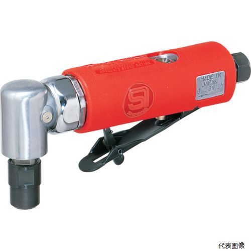 【特長】 ●冬場も作業者に冷たさを感じさせない樹脂ハウジウングカバー付です。 ●研削粉を飛ばさない後方排気式です。 ●回転調節内蔵式です。 【用途】 ●金属加工バリ取り作業に。 【仕様】 ●チャック内径(mm)：6 ●無負荷回転数(min［［の−1乗］］)：20000 ●空気消費量(［［M3］］/min)：0.39 ●ホース取付口：1/4NPT ●排気：後方 ●全長(mm)：157 ●使用空気圧力(MPa)：0.6 ●無負荷回転数(rpm)：20000 ●使用空気圧力：0.6MPa ●先端工具：軸径6mm(砥石) ●排気方向：後方 【セット内容／付属品】 ●1/4プラグ 【入数】 ●1台 他のサイズはこちら 在庫のない商品は検索に表示されない場合がございます　