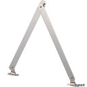 トラスコ TS-51-L TRUSCO スチール製止付き平棒ステー 全長450mm 左用