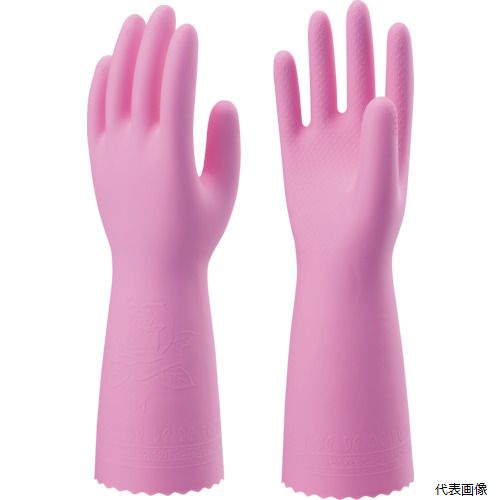 【スタンプラリー】ショーワグローブNO132-LPSHOWA塩化ビニール手袋No132ビニトップ厚手ピンクLサイズ
