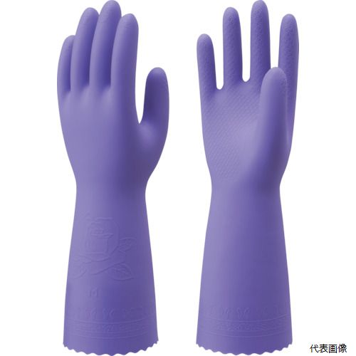 【スタンプラリー】ショーワグローブNO132-LVSHOWA塩化ビニール手袋No132ビニトップ厚手バイオレットLサイズ