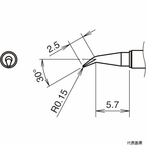 白光 T38-03J こて先J型 350℃