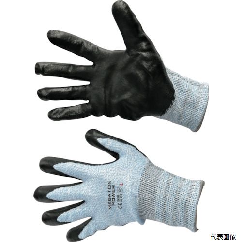 樂天商城 - 富士手袋工業 25-12-L 富士手袋 メガトンパワー耐切創手袋 ニトリルコート 25-12 L