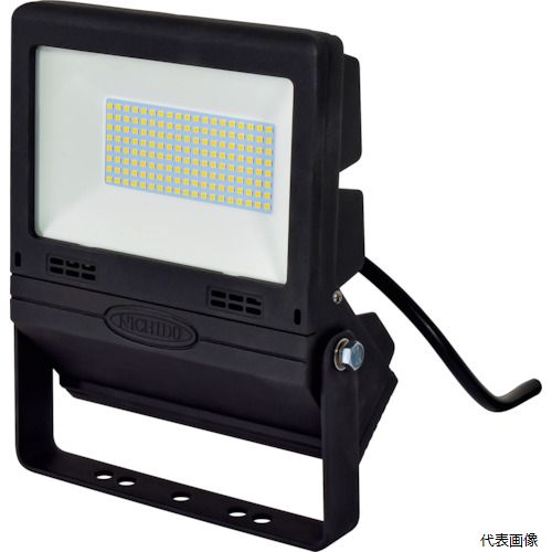 日動工業 LJS-FH50D-BK-50K NICHIDO LED投光器 常設用フラットライト50W 黒
