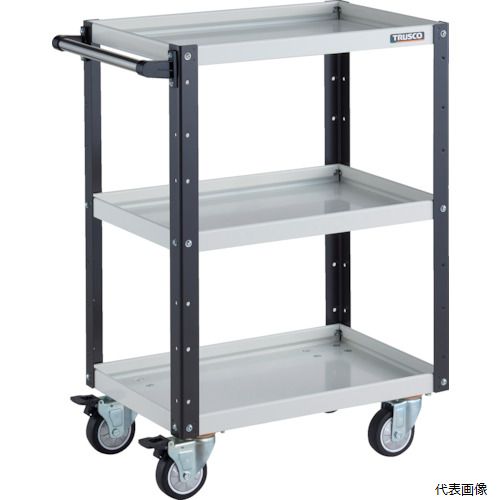 (������Բ�) �ȥ饹�� TRUSCO �ġ���若�� ��������若�� 600X400XH880 4�ؼ��� ���쥿����� �ۥ磻�ȡ��֥�å�