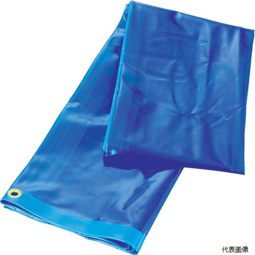 【特長】 ●溶接遮光フェンス用の替シートです。 ●周囲折り返しターポリン補強により強度保持と品質安定性に優れています。 【仕様】 ●幅(mm)：970 ●長さ(mm)：1970 ●厚さ(mm)：0.35 ●色：青 ●ハトメ数：14 ●日本防炎協会試験番号：A1220030 ●光線透過率(%)：33 ●ハトメピッチ(mm)A：465 ●ハトメピッチ(mm)B：386 ●(公財)日本防炎協会防炎性能試験番号取得済A1220030 ●日本防炎協会試験番号：A1220030 【材質／仕上】 ●防炎軟質塩化ビニールフイルム 【注意】 ●レーザー光線の遮光用途には使用できません。 ●提供不可：chemSHERPA、ミルシート 【入数】 ●1枚 他のサイズはこちら 在庫のない商品は検索に表示されない場合がございます　