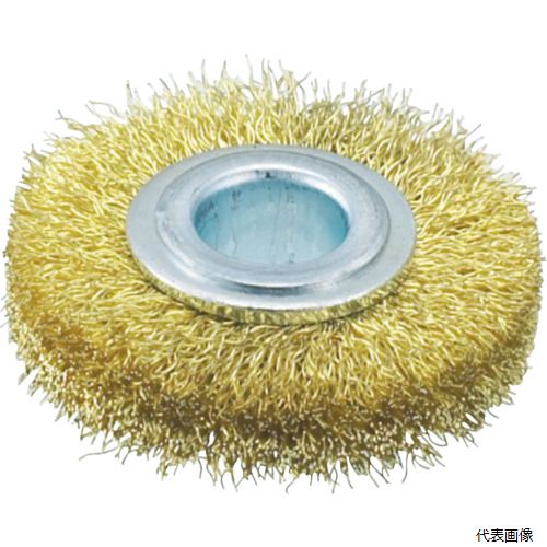 【スタンプラリー】トラスコ TB-6314 TRUSCO ホイルブラシ 38X10mm穴 真鍮線 線径0.15