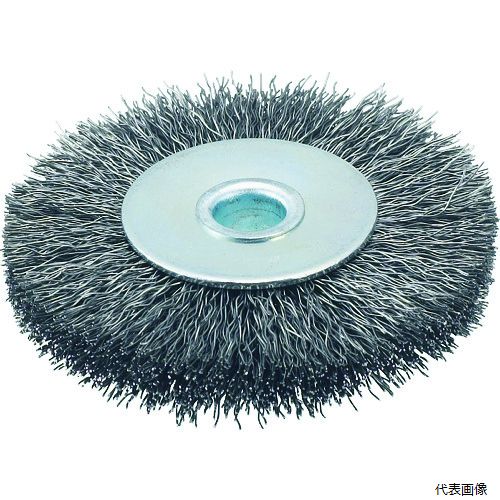 トラスコ TB-6342 TRUSCO ホイルブラシ 75X10mm穴 鋼線 線径0.3
