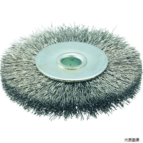 トラスコ TB-6343 TRUSCO ホイルブラシ 75X10mm穴 ステンレス線 線径0.3