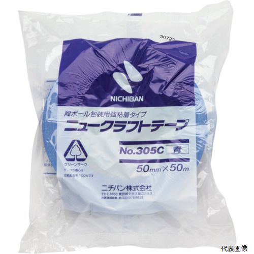 ニチバン 305C4-50 ニュークラフトテープNo.305C青 50mmX50m