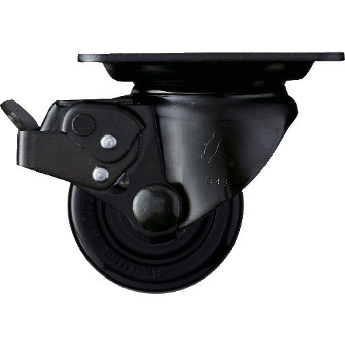 ハンマーキャスター 545H-NRB65 ハンマー 低床重荷重用旋回式ナイロン車輪(ボールベアリング)65mm SP付 本体：黒色