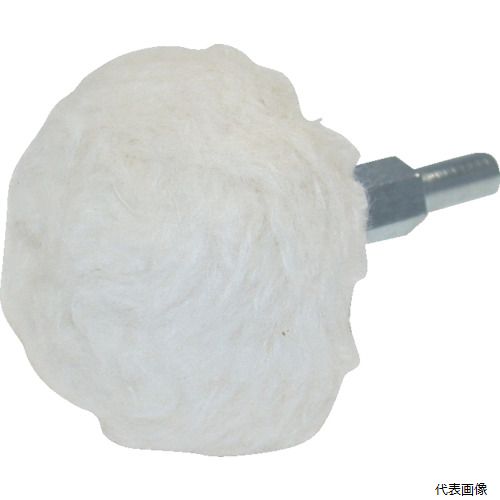 【特長】 ●きのこ型で先端も側面も全面使用できます。 ●きのこ形状と弾性によりR面にもピッタリフィットします。 【用途】 ●金属の最終仕上げ、鏡面研磨、拭き取り。 ●曲面、凹面の仕上げ研磨。 【仕様】 ●外径(mm)：65 ●幅(mm)：30 ●軸径(mm)：6 ●軸長(mm)：35 ●最高使用回転数(rpm)：5000 ●色：白 ●ヤナセ　きのこバフ65φ 【材質／仕上】 ●綿布 ●軸：スチール 【注意】 ●作業時は必ず安全帽子、安全メガネなどの保護具をご着用ください。 ●最高使用回転数を超えて使用しないでください。 【入数】 ●5個 他のサイズはこちら 在庫のない商品は検索に表示されない場合がございます