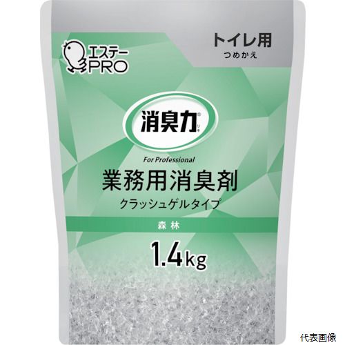 エステー ST130467 G消臭力 クラッシュゲルトイレ用 詰替 1.4kg 森林