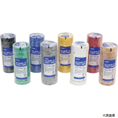 【スタンプラリー】積水化学工業 V360H4N 積水 エスロンテープ#360 50×10(4巻入り) 灰