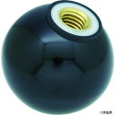 トラスコ P-TPC20-5BK TRUSCO 樹脂製握り玉 芯金付 黒 Φ20×M5mm(4)
