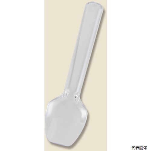 【スタンプラリー】 シモジマ 004513011 HEIKO プラスチックスプーン 透明 8cm 単袋 100本入り