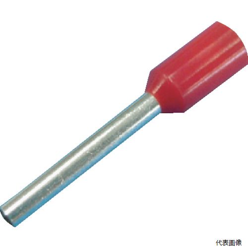 大同端子製造 FEI1.0-10 DST フェルール端子(100個入り)赤