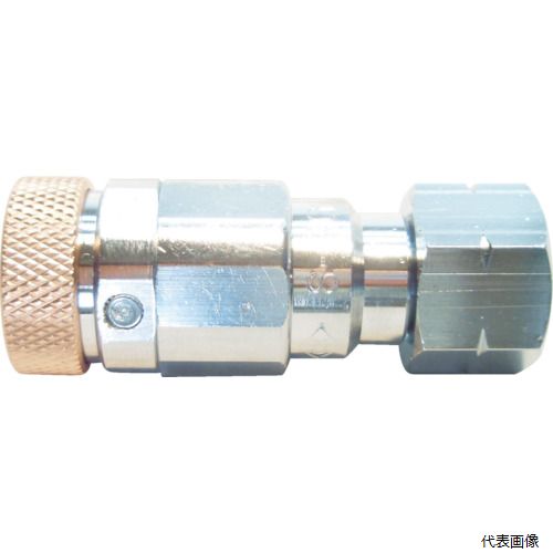 【特長】 ●ボールロック方式です。 ●ミニ・カプラ（日東工器製）と互換性があります。 【用途】 ●マイルドホース用ソケット（アセチレン用） 【仕様】 ●品名：ガス用ソケット ●適合流体：ガス ●接続サイズ：M16×P1.5（左）メス ●最高...