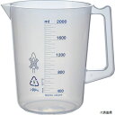 トラスコ HPB-2000 TRUSCO ポリプロピレン青目盛ビーカー 2000ml(取手付)