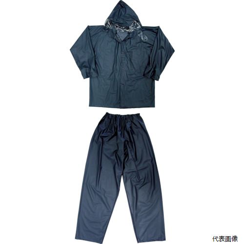 トラスコ TRW55LL TRUSCO レインスーツ LLサイズ ネイビー