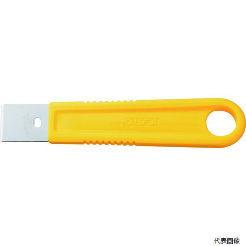 【特長】 ●はがす、磨くなどの仕上げに使える一体成型スクレーパーです。 ●はがす、けずるなどの作業に適した小型スクレーパーです。 ●替刃式ではありません。 【仕様】 ●全長(mm)：159 ●刃幅(mm)：25 ●刃長(mm)：31 ●刃厚(mm)：1 【材質／仕上】 ●刃：ステンレス（SUS420J2） ●グリップ：ポリプロピレン（PP） 【注意】 ●替刃式ではありません。 【入数】 ●1丁 他のサイズはこちら 在庫のない商品は検索に表示されない場合がございます　