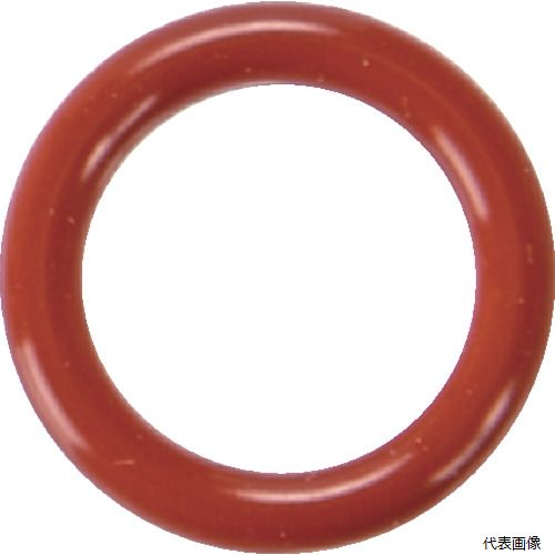 トラスコ T-4CP7 TRUSCO Oリング 4C P-7(10個入) 赤シリコンゴム(運動用・固定用)
