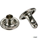 トラスコ P-THP-CN8.5 TRUSCO 大カシメ スチール ニッケルメッキ 9mm 足長8.5mm 30組入 (ブリスターパック入)