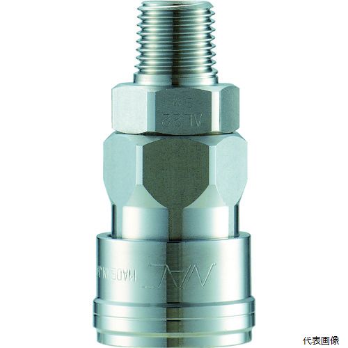 長堀工業 CAL22SM3 ナック クイックカップリング AL20型 ステンレス製 メネジ取付用ソケット Rc1／4