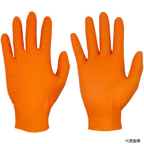 ミタニコーポレーション 184996 ミタニ エンジニアグローブ 50枚入(オレンジ)L