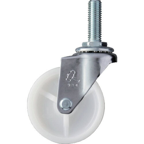 ハンマーキャスター 420EA-N65 ハンマー ねじ込み旋回式ナイロン車輪 65mm M12