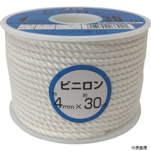 【スタンプラリー】RV-2 ユタカメイク ロープ ビニロンロープボビン巻 4φ×30m
