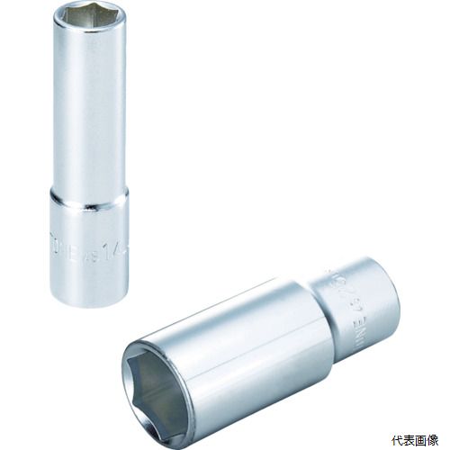 TONE 4S-12L ディープソケット(6角) 対辺寸法12mm 全長83mm