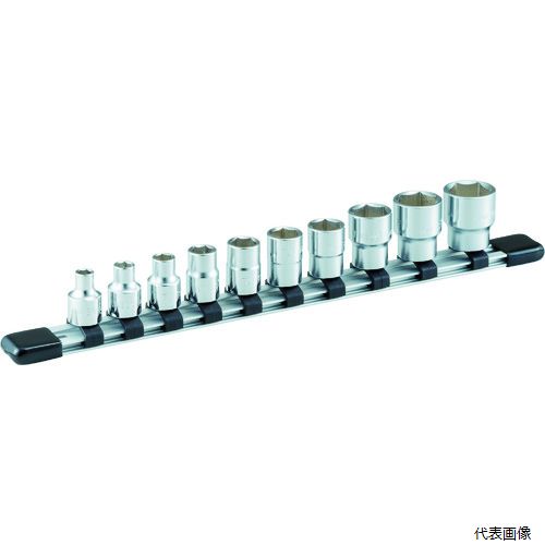 TONE HS310 ソケットセット(6角・ホルダー付) 10pcs 差込角9.5mm