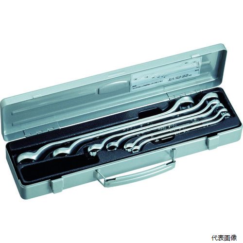 TONE M446 TONE ロングメカニックめがねレンチセット(45°X10°) 6pcs(4.0)